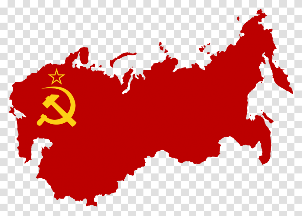 The System Of Communist Government Developed Over A Soviet Union Flag Map, Diagram, Plot, Atlas Transparent Png