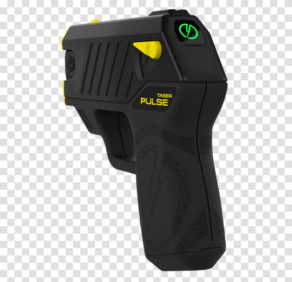 The Taser Pulse Features Laser Assisted Targeting Starting Pistol, Gun, Weapon, Weaponry, Brace Transparent Png
