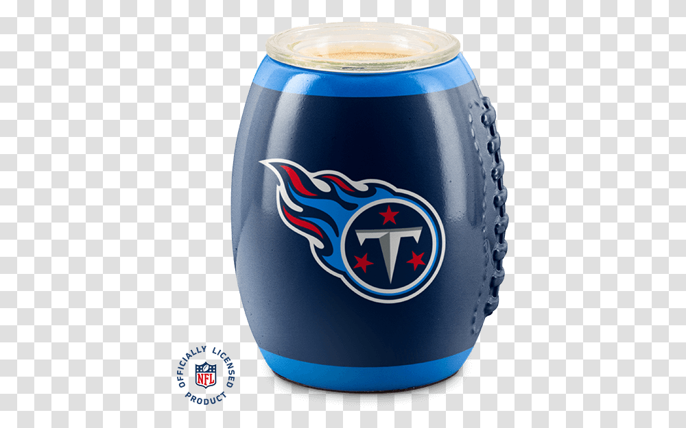 The Tennessee Titans Nfl Scentsy Warmer Football The Tennessee Titans Logo, Symbol, Milk, Beverage, Barrel Transparent Png