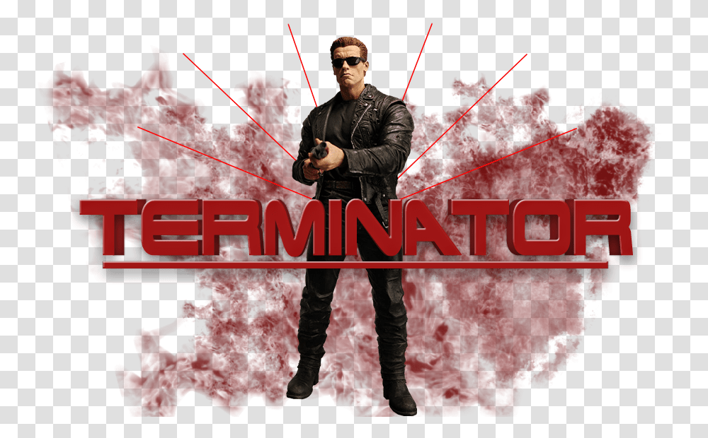 The Terminator Terminator Judgement Day, Person, Duel, Coat Transparent Png