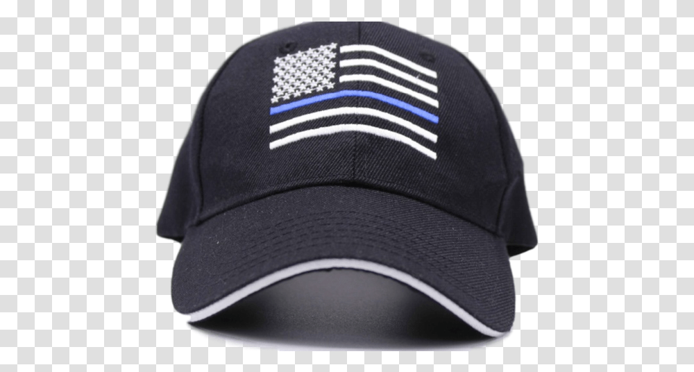 The Thin Blue Line Cap Baseball Cap, Clothing, Apparel, Hat Transparent Png