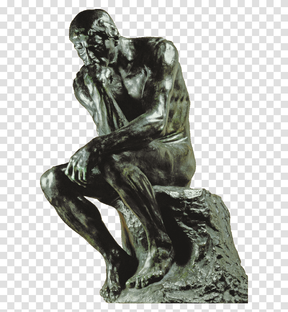 The Thinker, Statue, Sculpture, Figurine Transparent Png