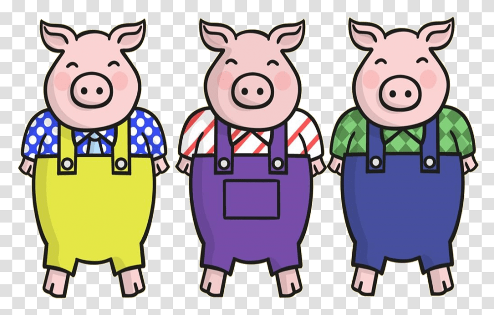 The Three Little Pigs Clipart Clip Art 3 Little Pigs, Performer, Chef, Ping Pong, Sport Transparent Png