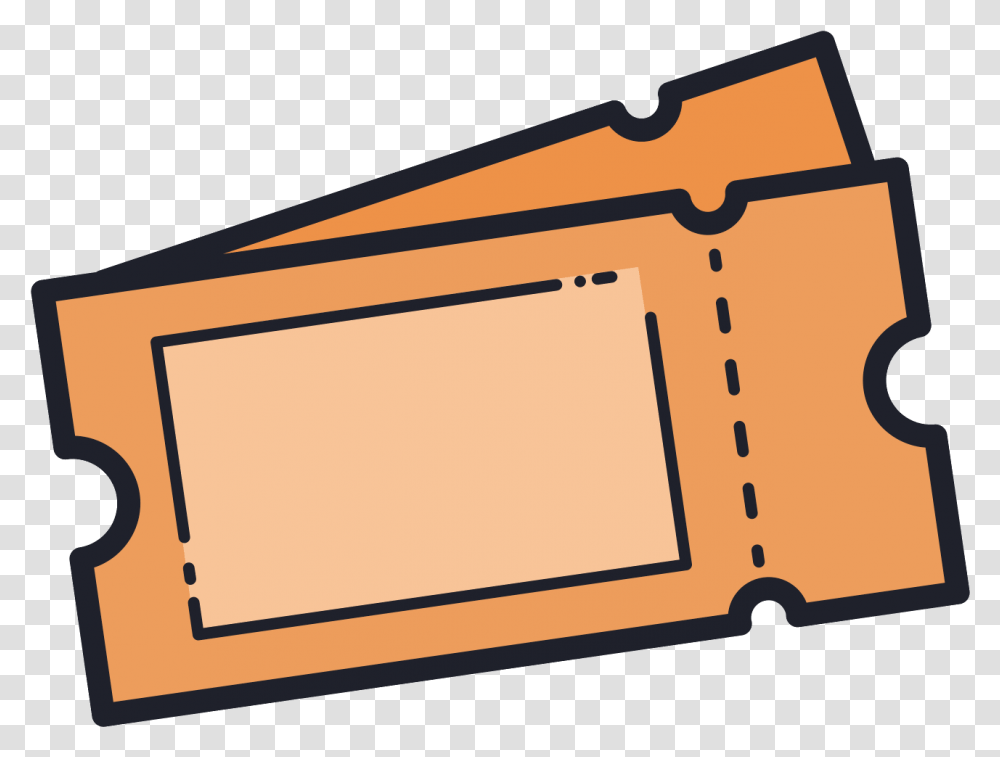 The Ticket Icon Starts As A Rectangle Shape Cute Ticket Icon, Moving Van, Vehicle, Transportation, File Binder Transparent Png