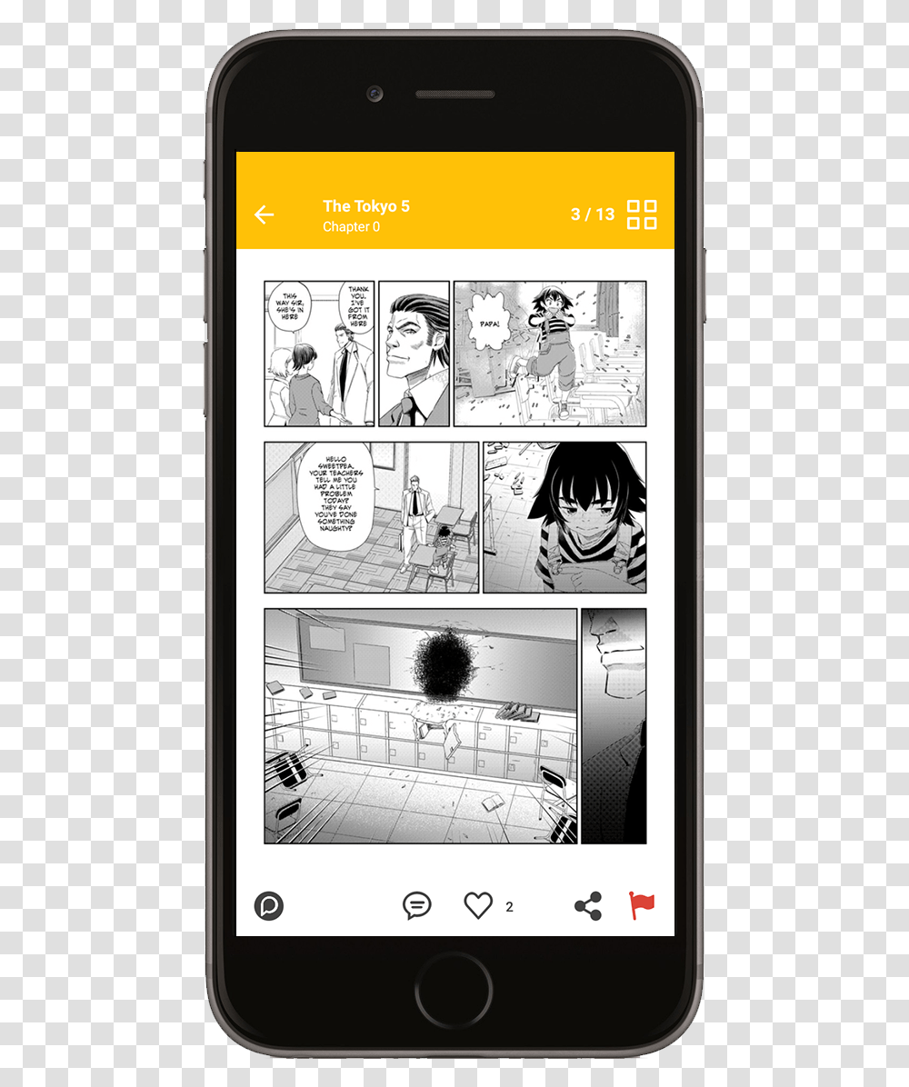 The Tokyo 5 Sample 3 Game Of Love Comics, Mobile Phone, Electronics, Cell Phone, Manga Transparent Png