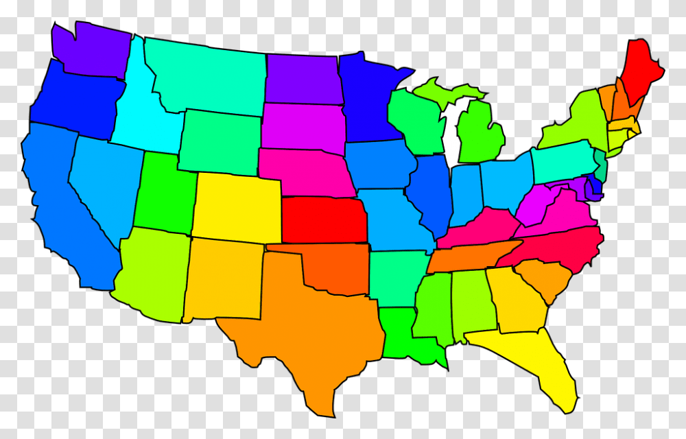 The Top Drone Friendly States May Surprise You, Map, Diagram, Plot, Atlas Transparent Png