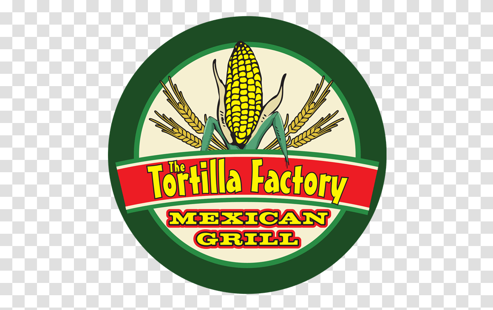 The Tortilla Factory Mexican Grill Logo Tortilla Factory Boise, Plant, Vegetable, Food, Corn Transparent Png