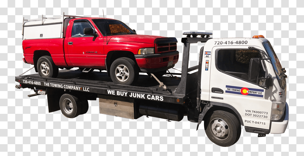 The Towing Company Llc Aurora Co Tow Truck, Vehicle, Transportation, Wheel, Machine Transparent Png