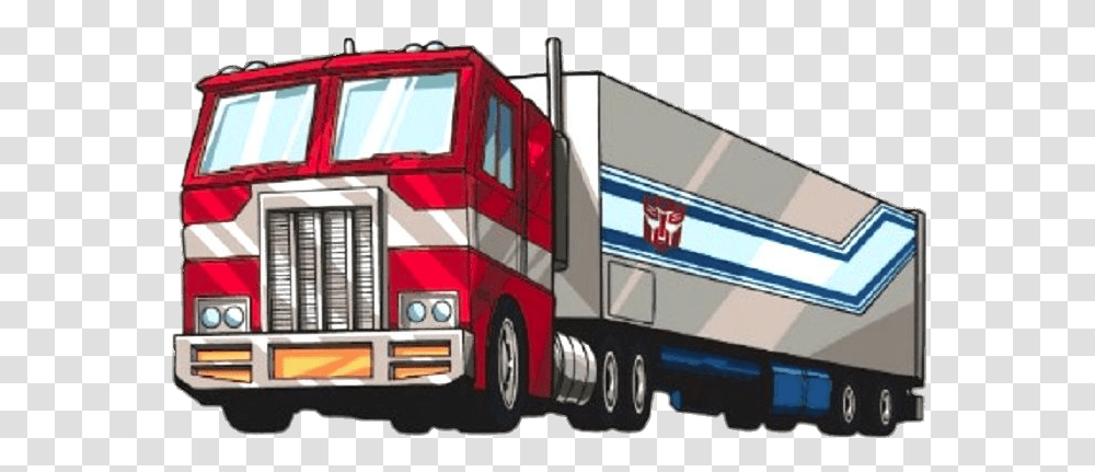 The Transformers Optimus Prime Truck, Fire Truck, Vehicle, Transportation, Bus Transparent Png