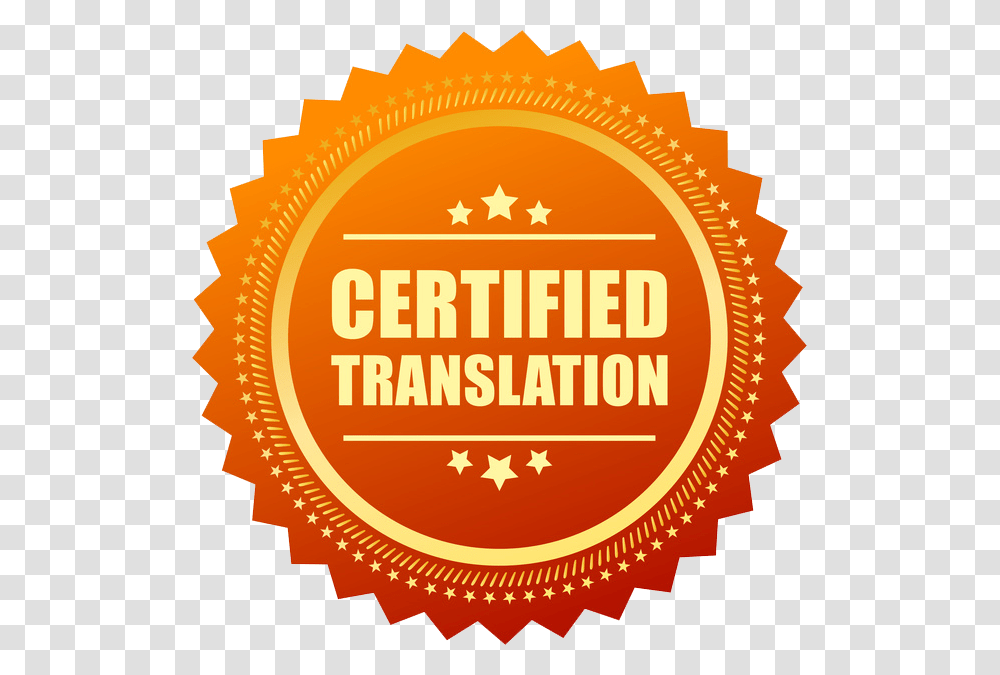 The Translation And A Stamp And Seal Of Certification Fda Approved Icon, Label, Logo Transparent Png