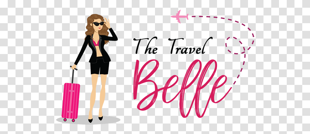 The Travel Belle Girl, Text, Person, Sunglasses, Alphabet Transparent Png