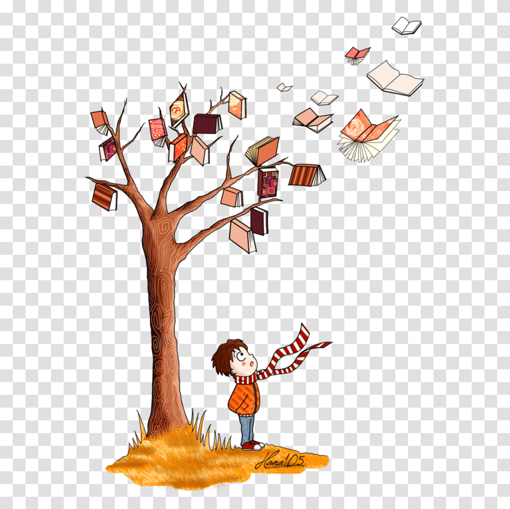 The Tree Of Books By Hana Book Tree Summer Reading Tree Books, Person, Leisure Activities, Poster Transparent Png