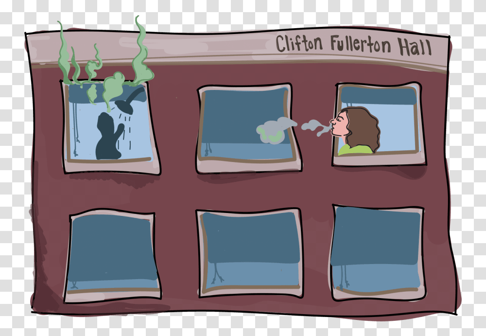 The Trials And Tribulations Of Being A Dope Smoking Dorm Window, Pillow, Cushion, Home Decor, Interior Design Transparent Png