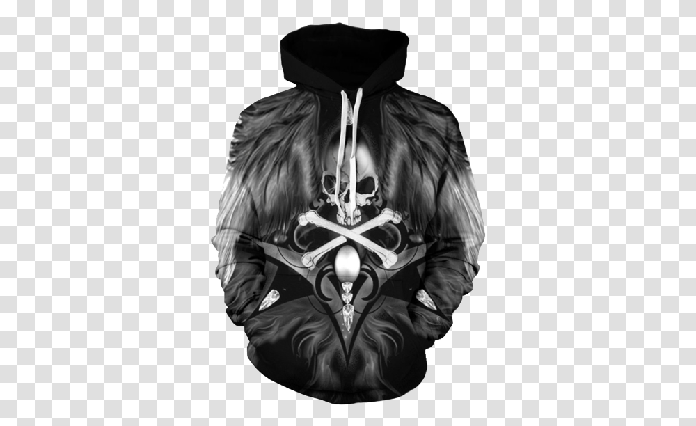 The Tribal Skull Hoodie Mens Skull Hoodie, Apparel, Sweatshirt, Sweater Transparent Png