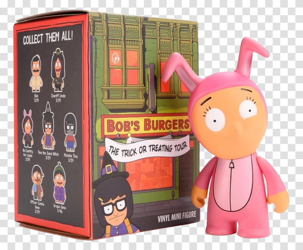 The Trick Or Treating Tour Mini Series Blind Box 3 Bob's Burgers, Toy, Person, Human, Kiosk Transparent Png