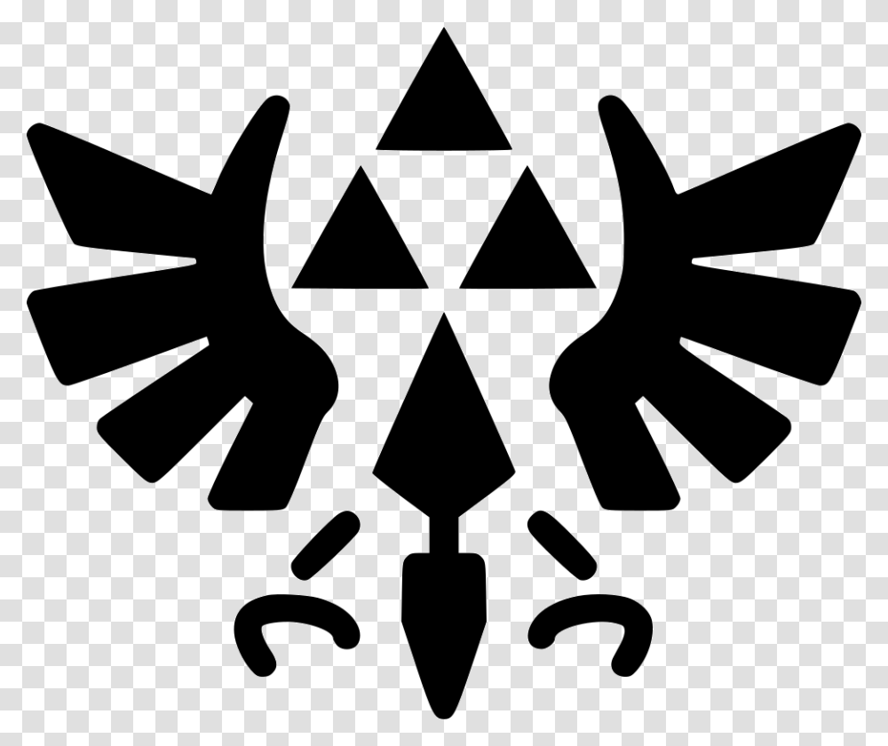 The Triforce Icon Free Download, Stencil, Star Symbol, Emblem Transparent Png