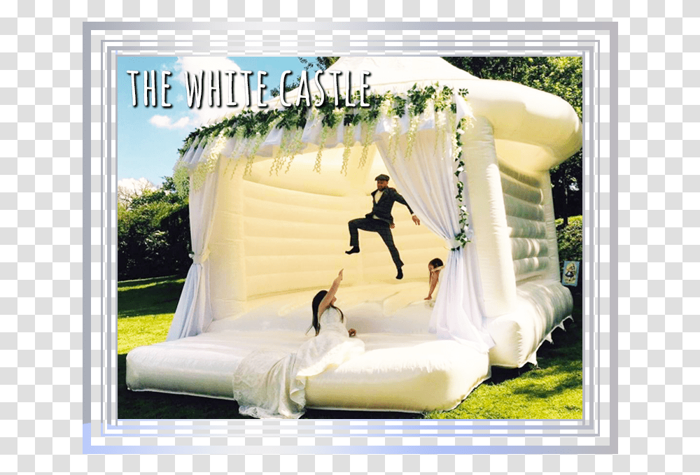 The Tropical Plunge Inflatable Water Slide Wedding Bouncy Castle Hire, Person, Bed, Furniture, Crib Transparent Png