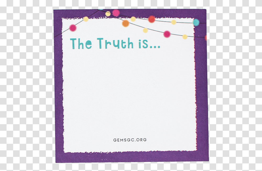 The Truth Is Sticky Notes Pack Of 6 Paper, Page, Text, White Board, Envelope Transparent Png