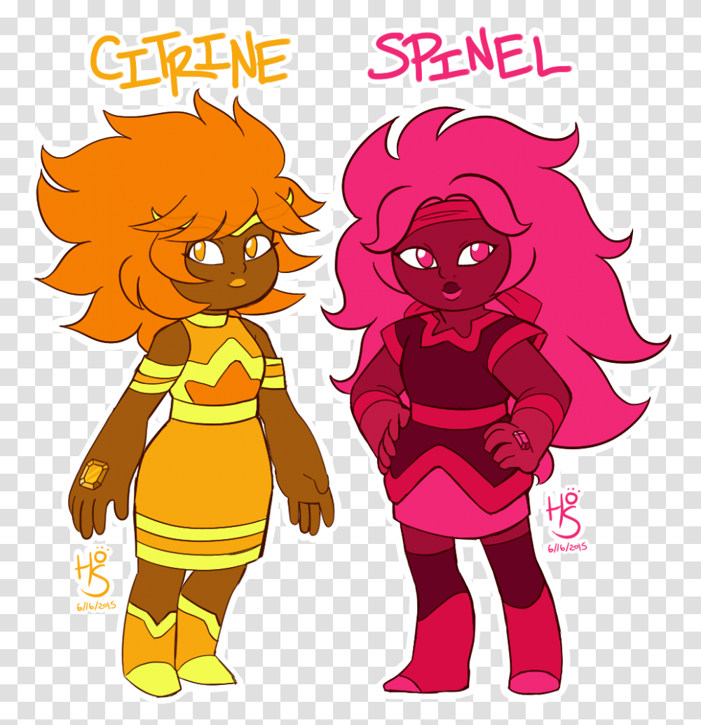 The Two Gems That Make Up My Gemsona Ruby Citrine And Spinel Fusion, Person, Human Transparent Png