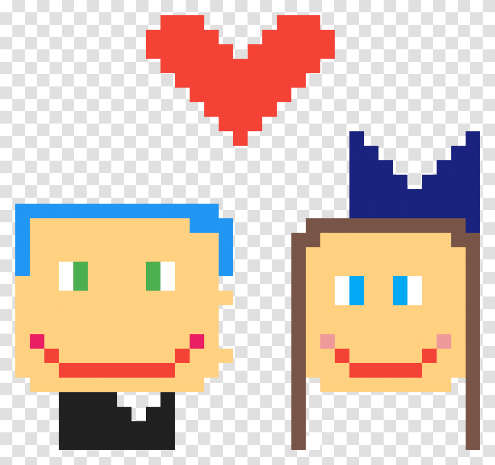The Two Love Birds Who Kissed Coffee Cup Pixel Art, First Aid, Pac Man Transparent Png