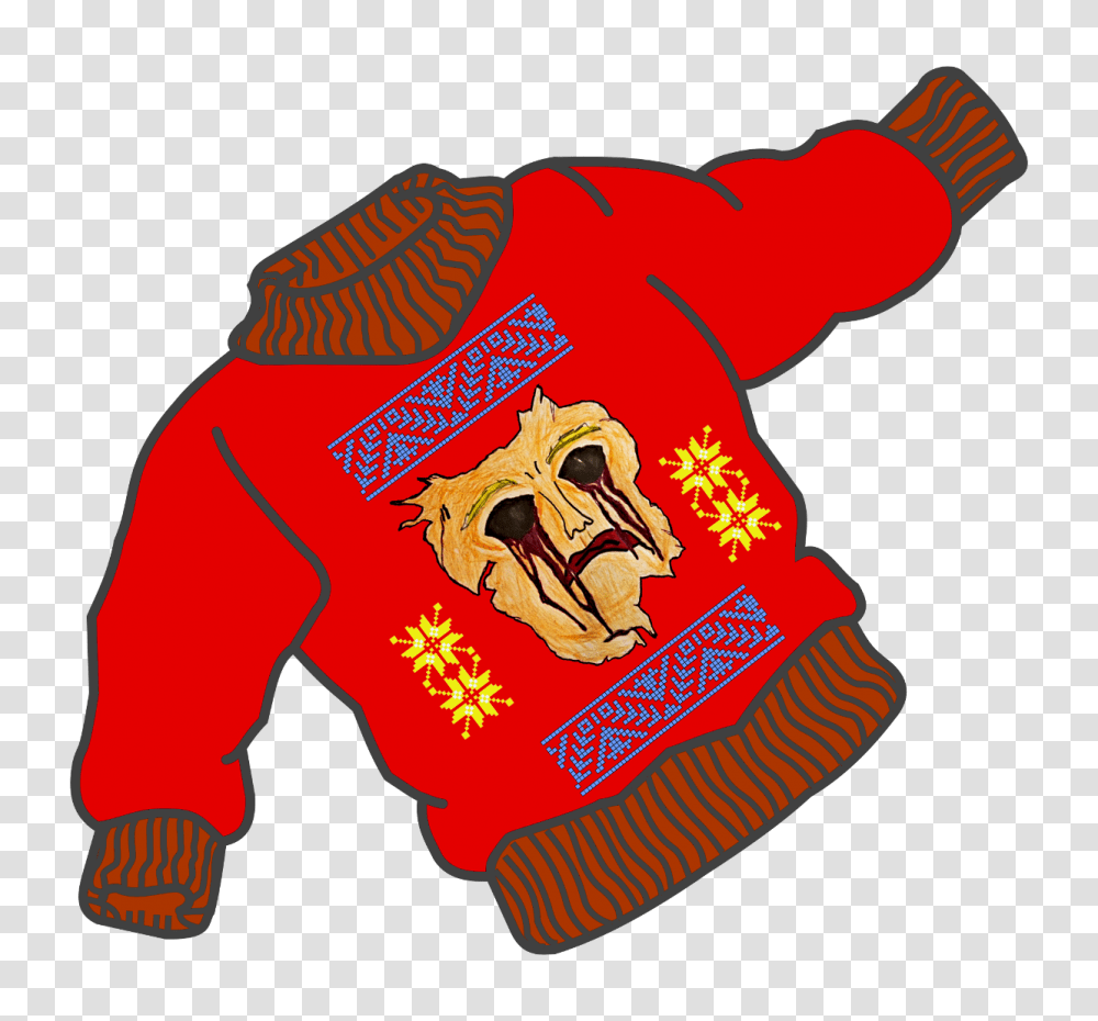 The Ugliest Ugly Sweater Slashermonster, Apparel, Sweatshirt, Hood Transparent Png