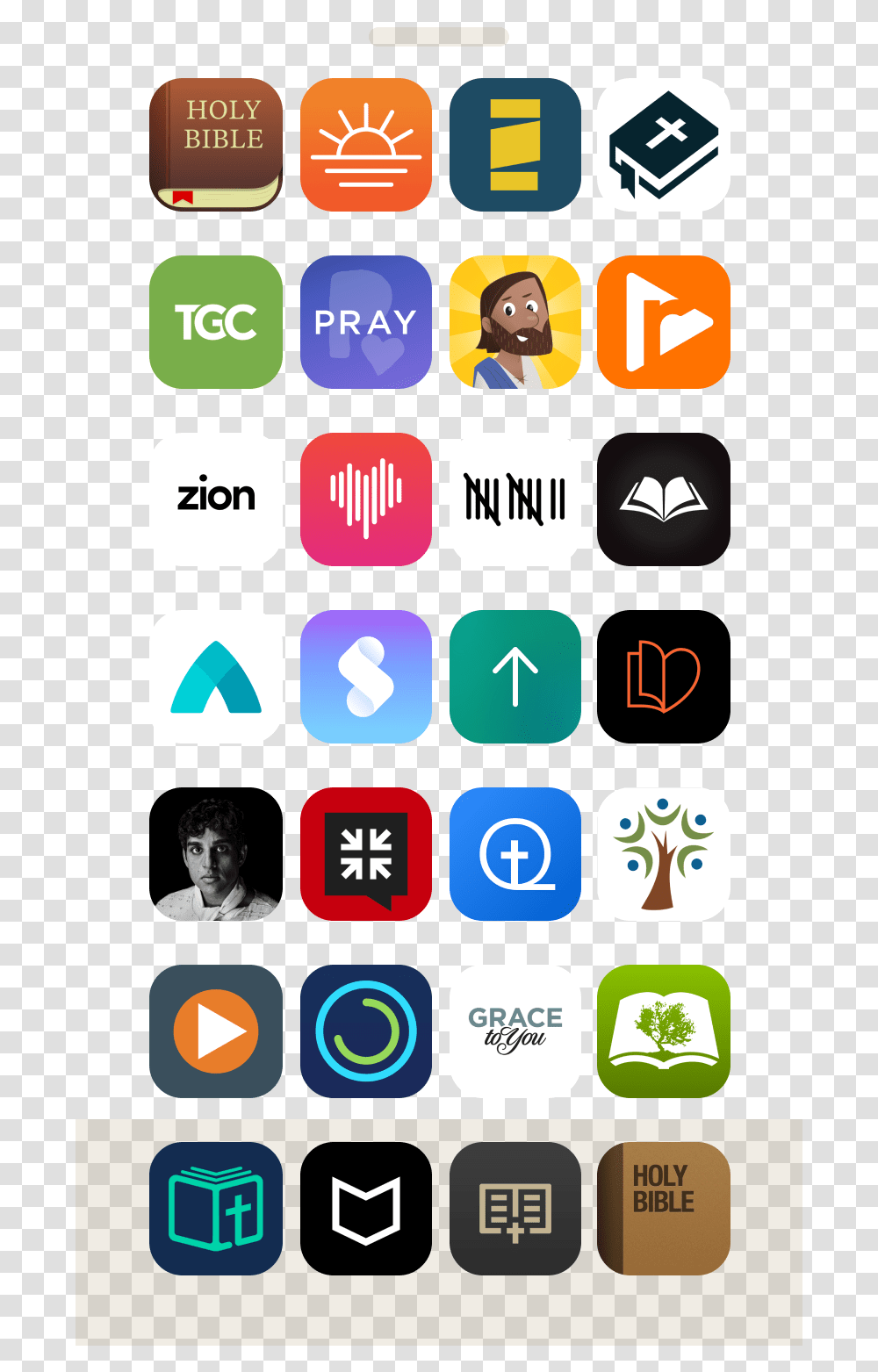 The Ultimate List Of Awesome Apps For Christians Screenshot, Word, Person, Text, Number Transparent Png