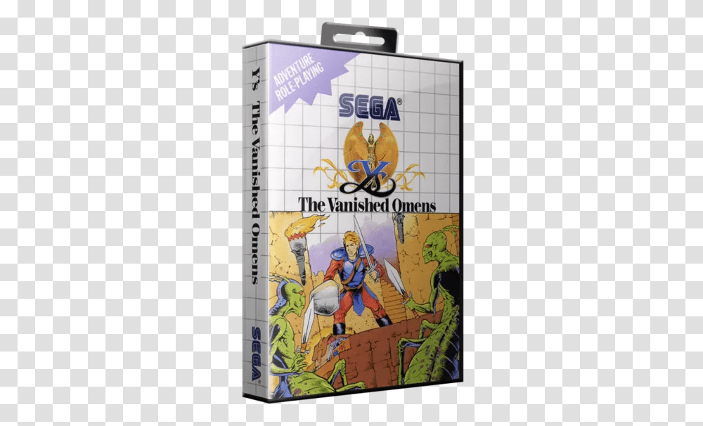 The Vanished Omens Rom Sega Master System Sms Sega Master System 3d Box Art, Person, Human, Book, Comics Transparent Png