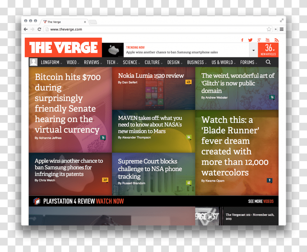The Verge Logo And Website Verge, File, Flyer, Poster, Paper Transparent Png