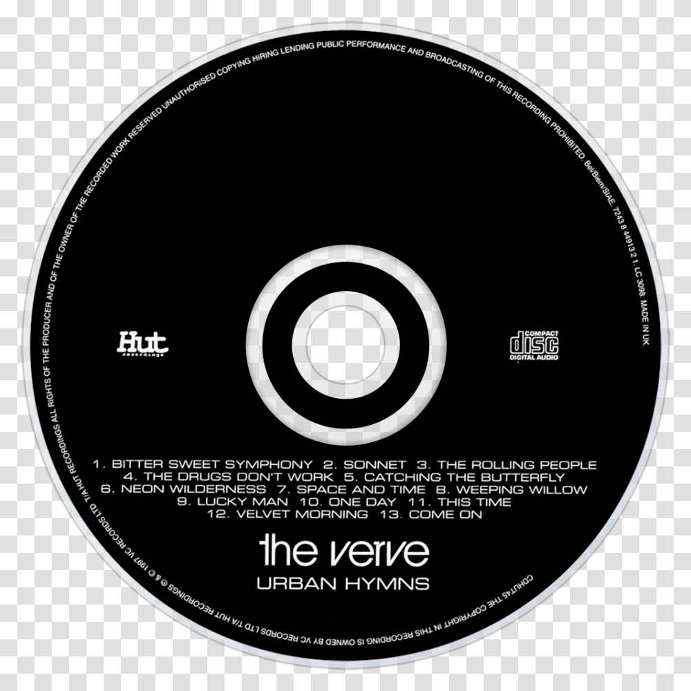 The Verve Urban Hymns Cd Disc Image Case 39 Movie, Disk, Dvd Transparent Png