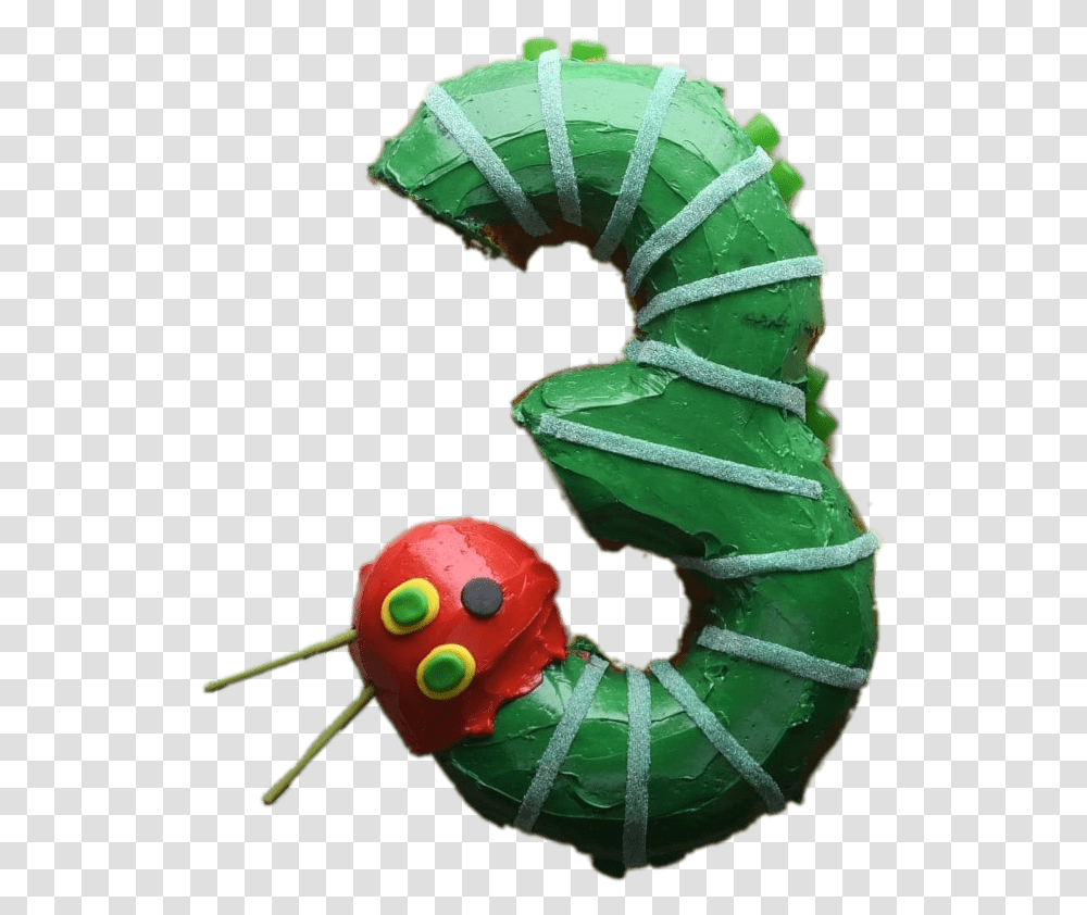 The Very Hungry Caterpillar Number 3 Cake Clip Arts Hungry Caterpillar Cake, Animal, Invertebrate, Photography, Spiral Transparent Png
