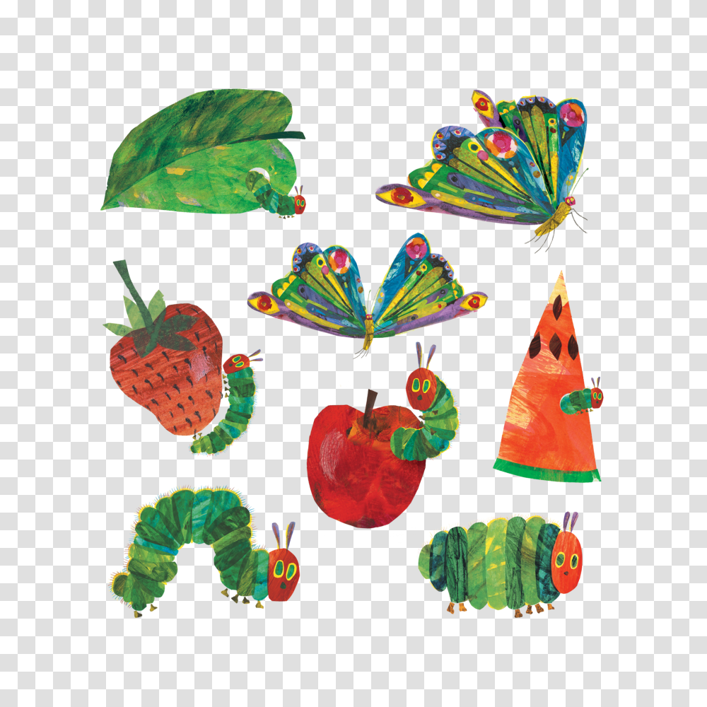 The Very Hungry Caterpillar Set, Plant, Fruit, Food Transparent Png