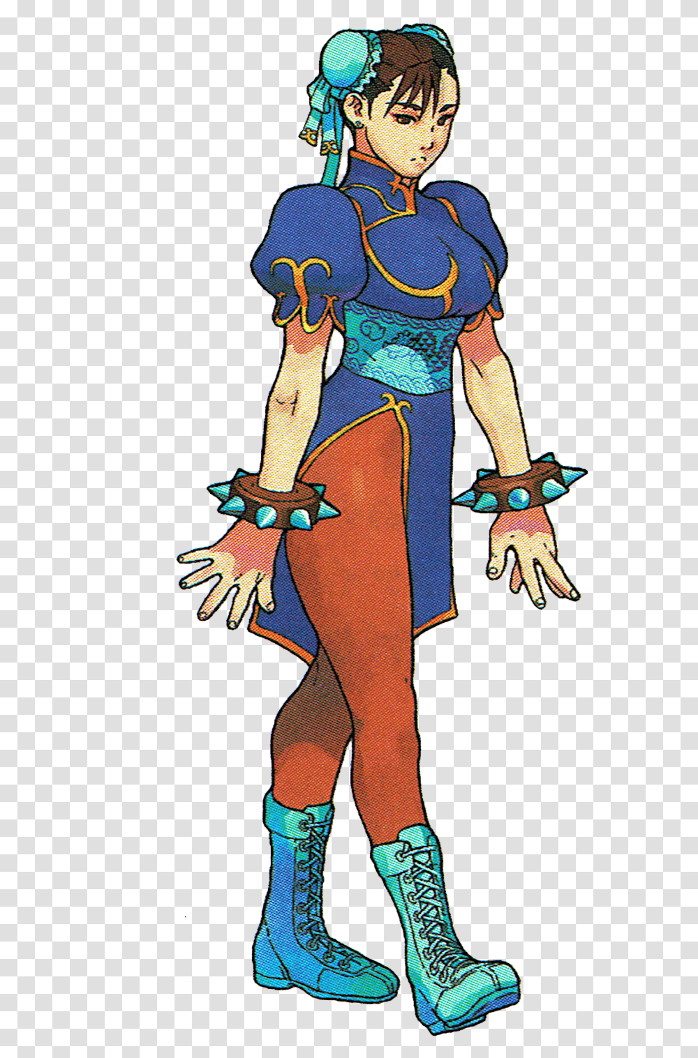 The Video Game Art Archive Chun Li From Street Fighter Ex Chun Li Street Fighter Ex, Person, Hand, Clothing, Book Transparent Png
