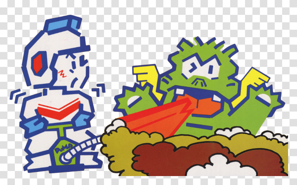 The Video Game Art Archive - Some More Arcade Artwork From Dig Dug Ps3, Graphics, Doodle, Drawing, Pac Man Transparent Png