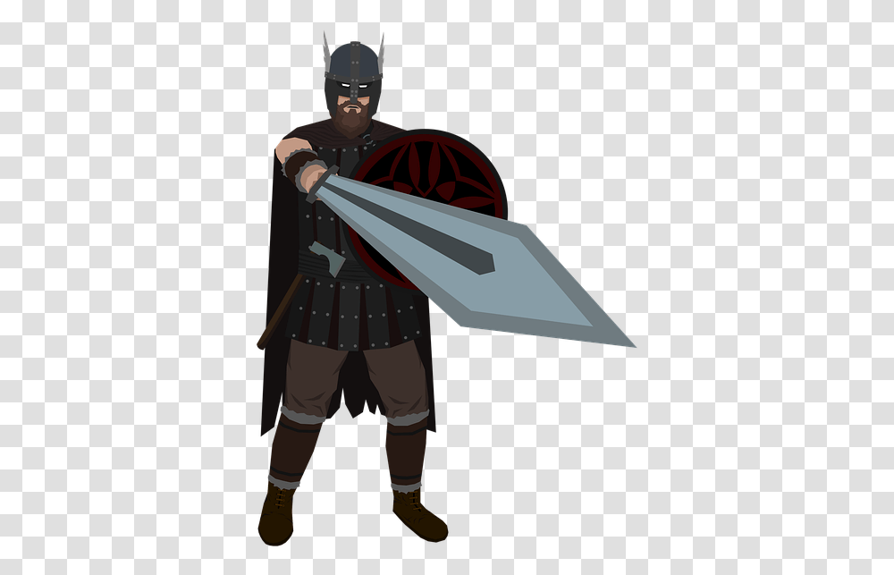 The Vikings Sword Fight Armor Shield Warrior Cape, Helmet, Apparel, Person Transparent Png