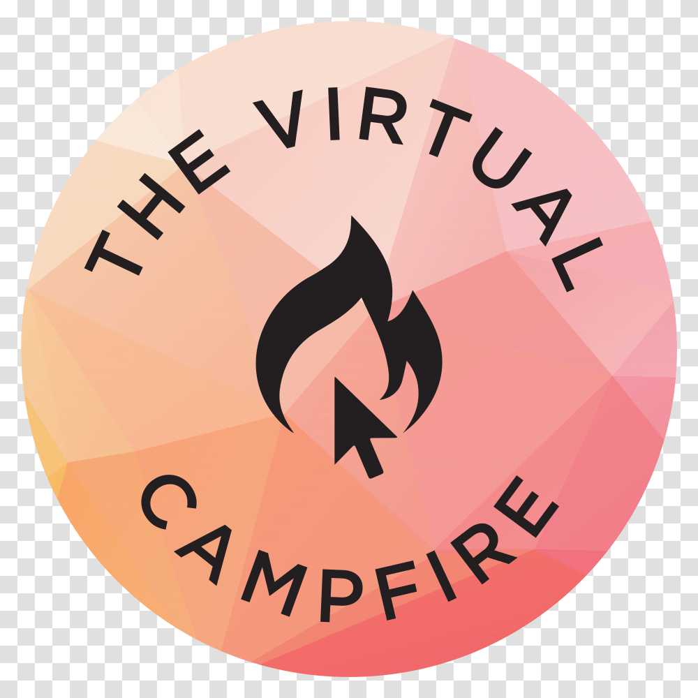 The Virtual Campfire Circle, Logo, Label Transparent Png