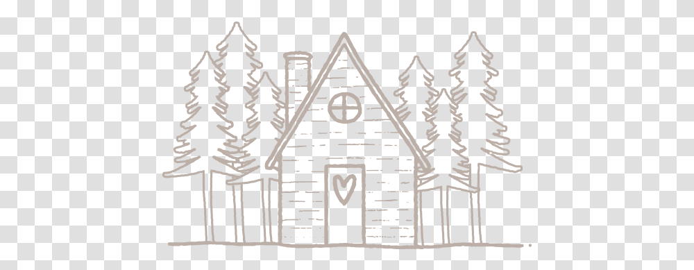 The Vow Cabin Sketch, Housing, Building, House, Rug Transparent Png