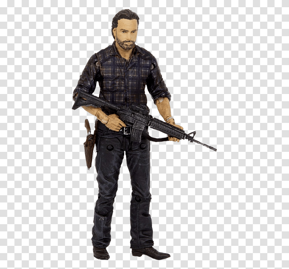 The Walking Dead Action Figure The Walking Dead, Person, Human, Gun, Weapon Transparent Png