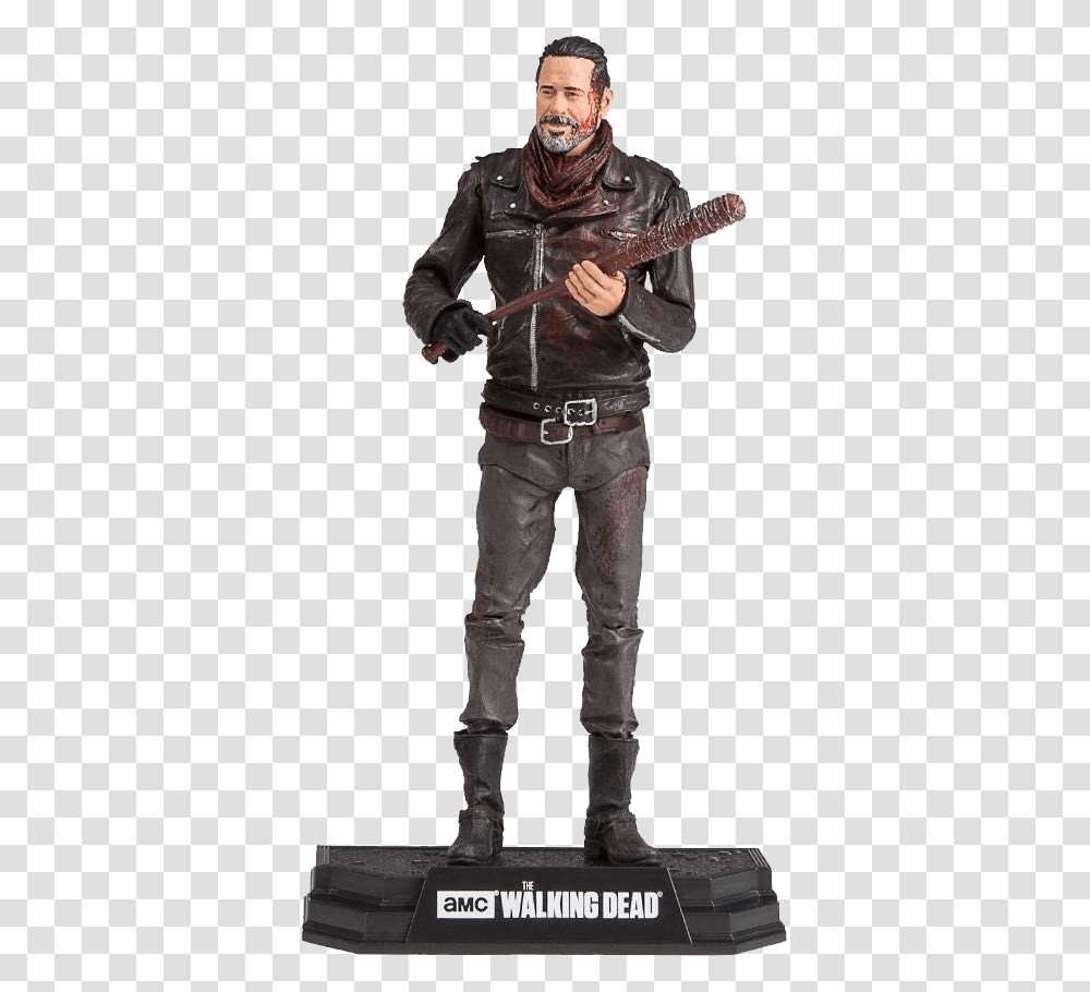 The Walking Dead Actionfigur Negan Bloody Edition Kingsloot, Person, Costume, Figurine, Armor Transparent Png