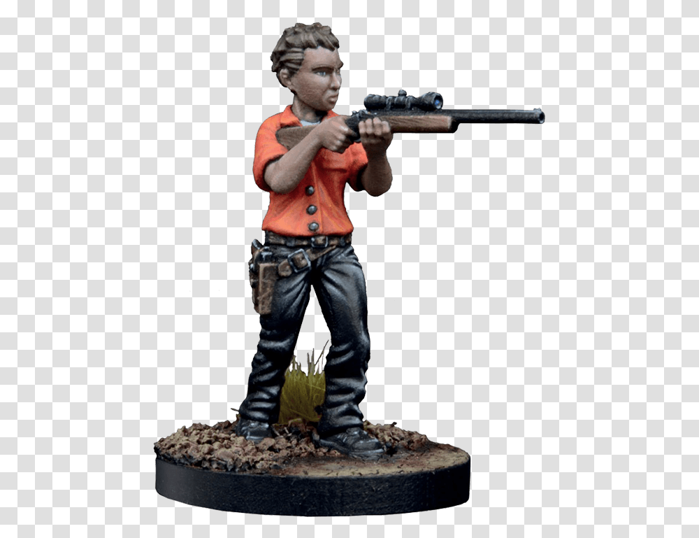 The Walking Dead All Out War, Person, Human, Figurine, Gun Transparent Png