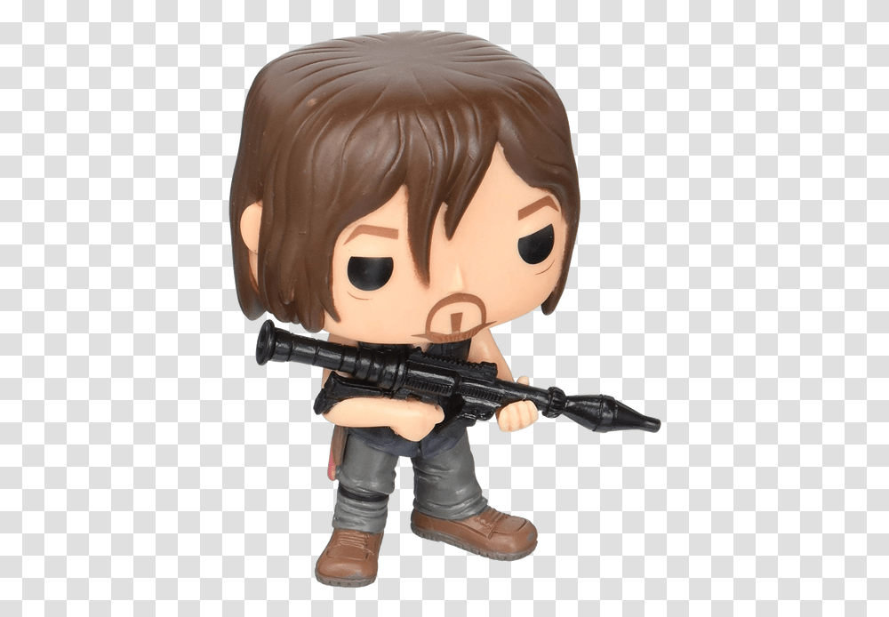 The Walking Dead Cabezon De Daryl, Gun, Weapon, Weaponry, Toy Transparent Png