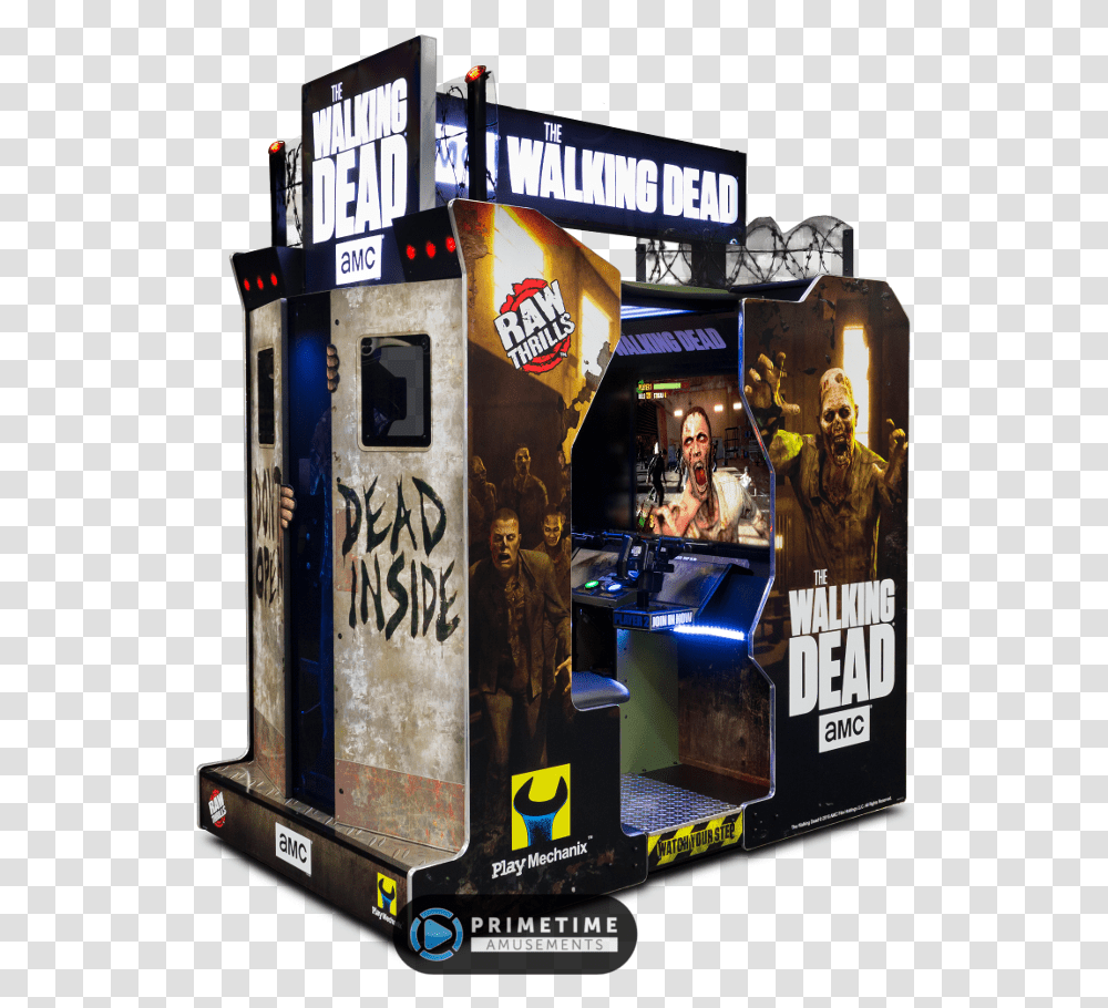 The Walking Dead Video Arcade Game Walking Dead Arcade Game, Arcade Game Machine Transparent Png