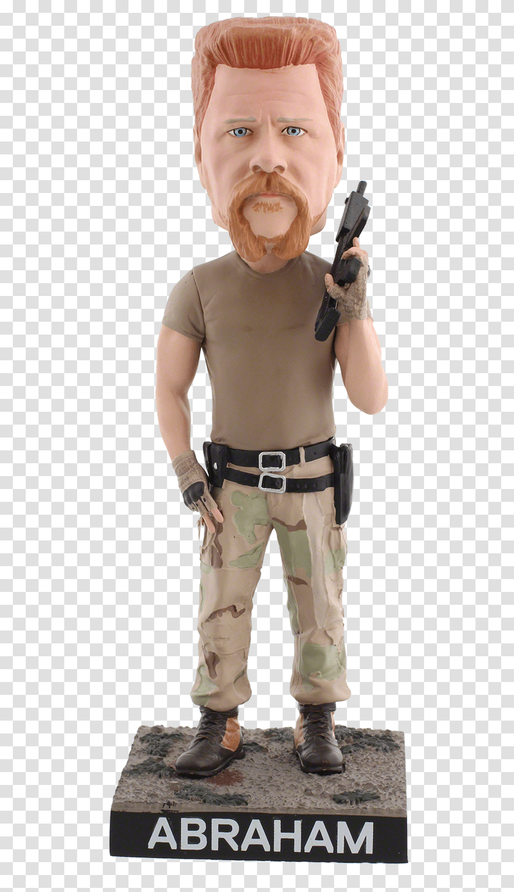 The Walking Dead Walking Dead Abraham Bobblehead, Person, Belt, Accessories, Buckle Transparent Png