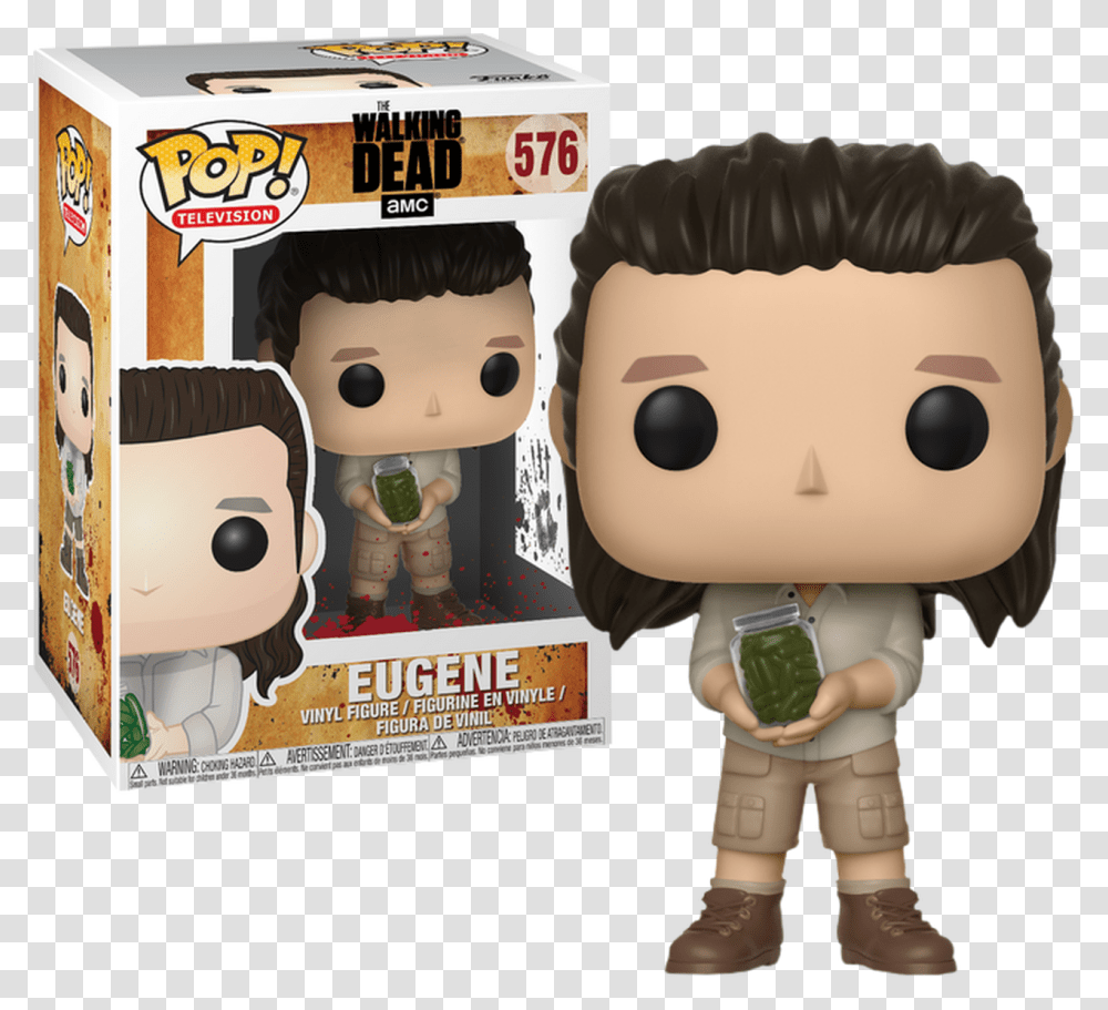The Walking Dead Walking Dead Funko Pop Eugene, Toy, Plush, Doll, Person Transparent Png
