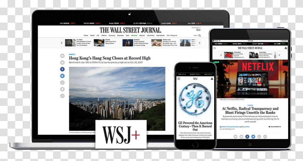 The Wall Street Journal Apple News Wall Street Journal, Mobile Phone, Electronics, Cell Phone, Person Transparent Png