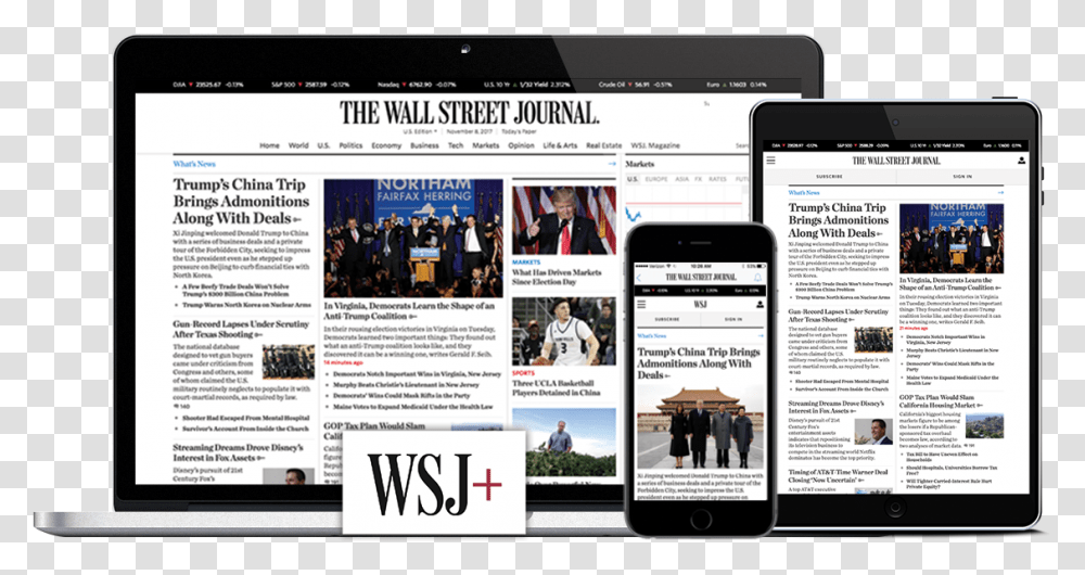 The Wall Street Journal Apple News Wall Street Journal, Mobile Phone, Electronics, Cell Phone, Person Transparent Png