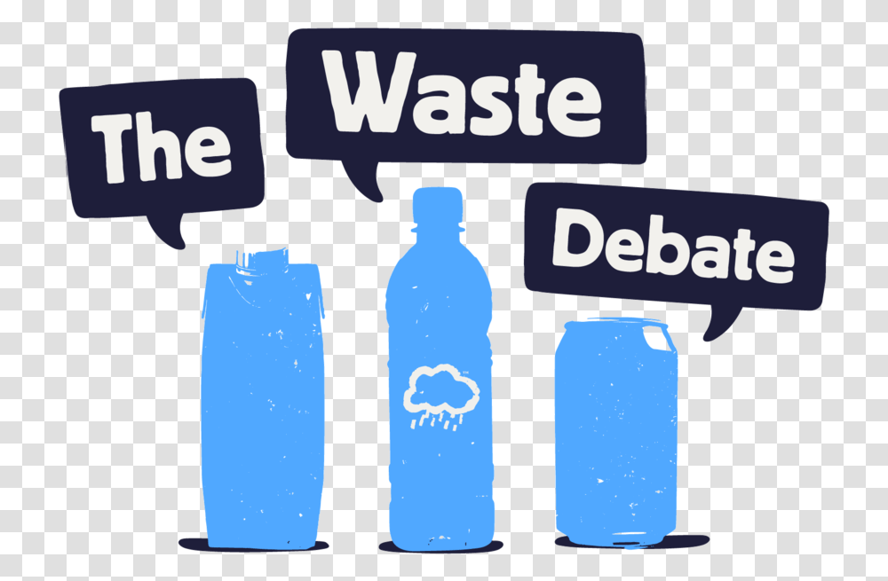 The Waste Debate Graphic Design, Bottle, Pop Bottle, Beverage, Drink Transparent Png