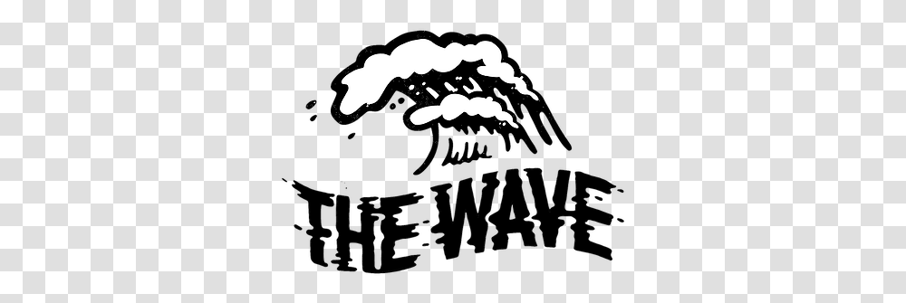 The Wave Bar Streetfoodclub Illustration, Hand, Stencil, Text, Symbol Transparent Png