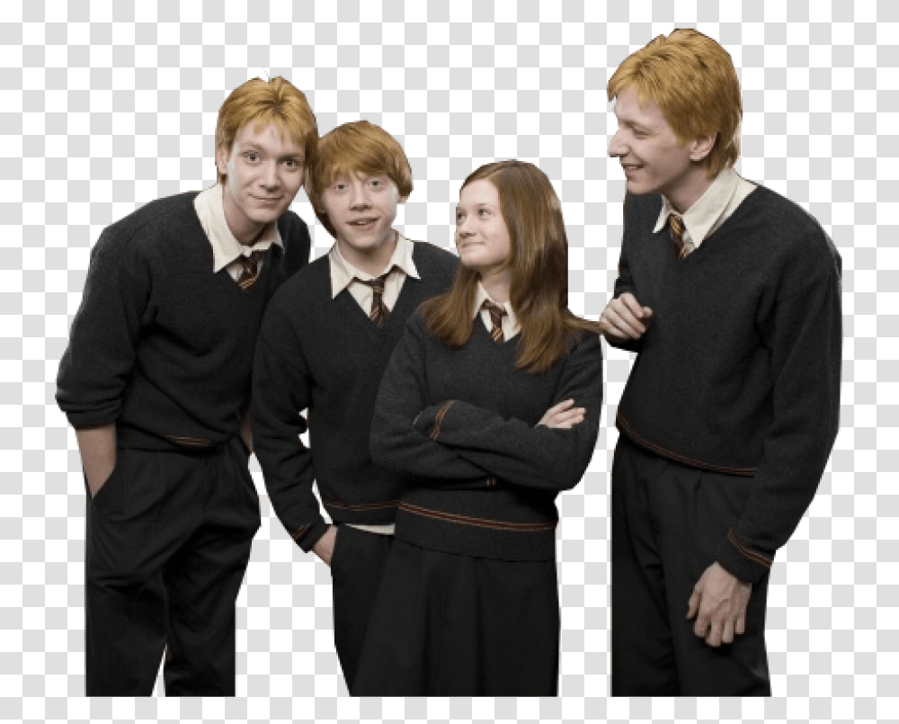 The Weasely Siblings Image Harry Potter Movie Weasleys, Blonde, Girl, Teen Transparent Png