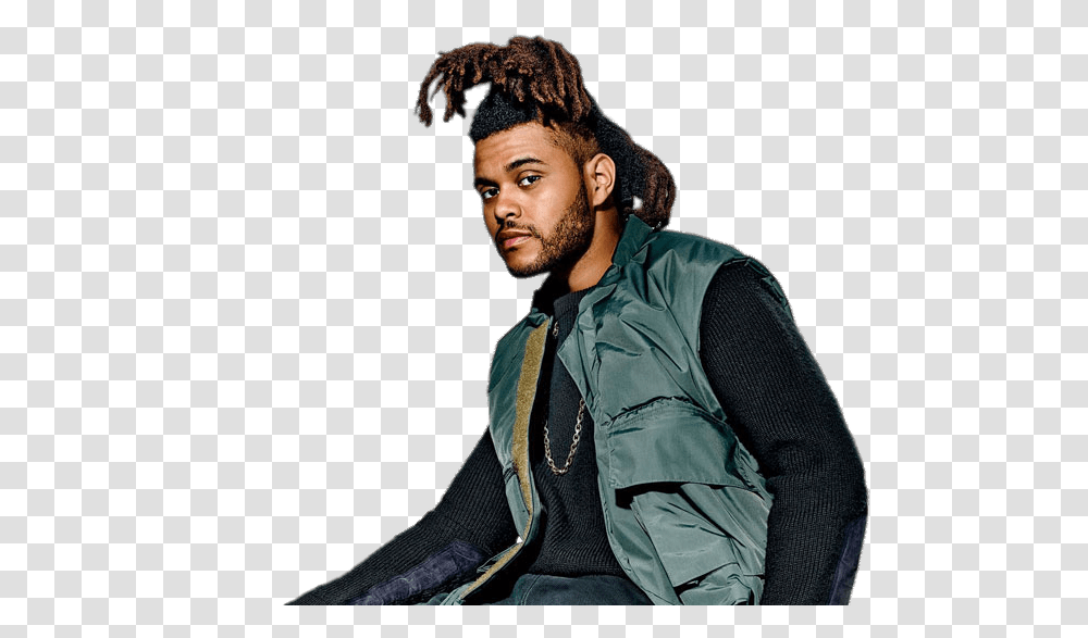 The Weeknd Posing, Jacket, Coat, Person Transparent Png