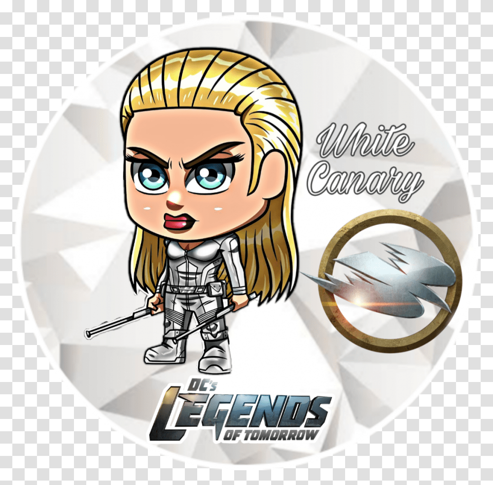 The White Canary IconDc Legends Of Tomorrowsticker Cartoon, Disk, Dvd, Magnifying Transparent Png